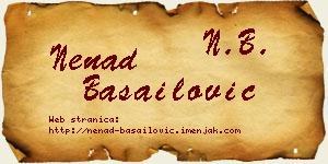 Nenad Basailović vizit kartica
